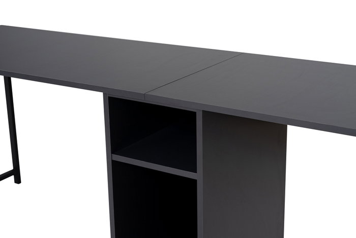 Nordure Twin Study Desk - Antracita, Negro Nordure Twin Study Desk - Antracita, Negro